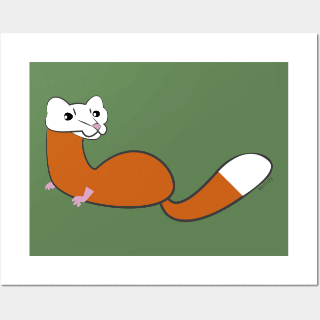 Malayan weasel Wall Art by belettelepink